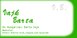 vajk barta business card